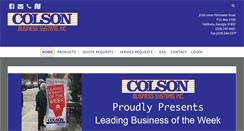 Desktop Screenshot of colsonbusiness.com